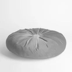 Clearance Poduszka dekoracyjna okrągła jasnoszara SELMA 40 cm