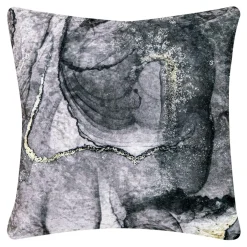 Hot Poduszka dekoracyjna szara GEODY CRUSH 45x45 cm