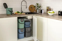 ROTHO Kosze Na Śmieci^Pojemnik do segregacji niebieski ALBULA, 25 l