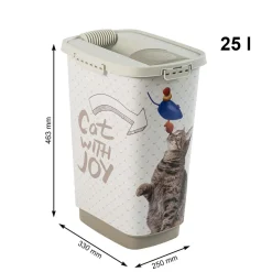 Clearance ROTHO Pojemnik na karmę lub żwirek dla kota CAT CODY 25 L