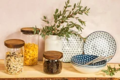 Prima Cucina Pojemniki Na Żywność^Pojemnik szklany z akacjową pokrywką 700 ml