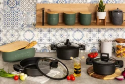 Prima Cucina Pojemnik z bambusową pokrywką na herbatę 12 cm