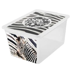 Dzieci Przechowywanie|Pudełka I Pojemniki Do Przechowywania^Pojemnik z pokrywką SAVE ME ZEBRA, 30 l