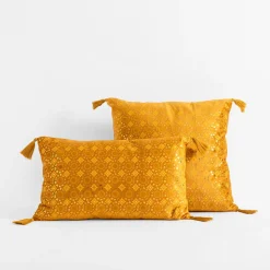 Discount Poszewka dekoracyjna żółta WAYNE 30x50 cm