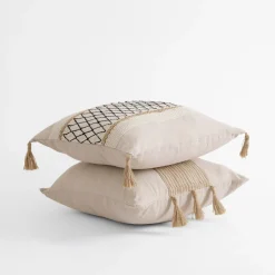 Discount inny Poszewka dekoracyjna w paski LESA 45x45 cm