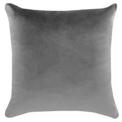 Estetica Poszewka dekoracyjna welurowa szara VELVIO 45x45 cm