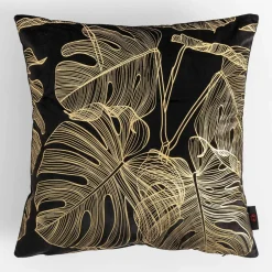 Clearance inny Poszewka w monstery czarna AMBRO 45x45 cm