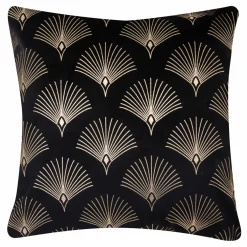 Outlet Estetica Poszewka welurowa czarna SIENNA 45x45 cm