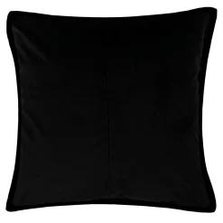Estetica Poszewki I Poduszki Dekoracyjne^Poszewka welurowa czarna RUNO 45x45 cm