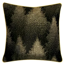 Estetica Poszewki I Poduszki Dekoracyjne^Poszewka welurowa czarna ALASKA 45x45 cm