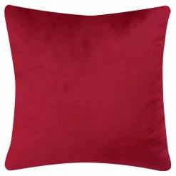Estetica Poszewki I Poduszki Dekoracyjne^Poszewka welurowa czerwona SIENNA 45x45 cm