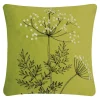 Clearance Estetica Poszewka welurowa z haftem zielona ANISE 45x45 cm