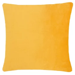 Estetica Poszewki I Poduszki Dekoracyjne^Poszewka welurowa z haftem żółta ANISE 45x45 cm