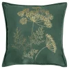Best Estetica Poszewka welurowa z motywem roślinnym zielona HERBS 45x45 cm