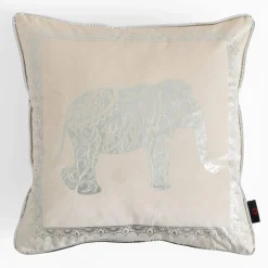 Discount inny Poszewka ze słoniem biała DAIRA 45x45 cm