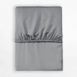 Online inny Prześcieradło satynowe z gumką szare PURE 180x200 cm