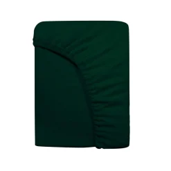 Sale Darymex Prześcieradło z gumką butelkowa zieleń FROTTE 160x200 cm