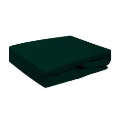 Darymex Prześcieradła^Prześcieradło z gumką butelkowa zieleń FROTTE 140x200 cm