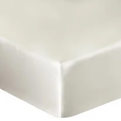 Sale Darymex Prześcieradło z satyny bawełnianej z gumką krem 140x200 cm