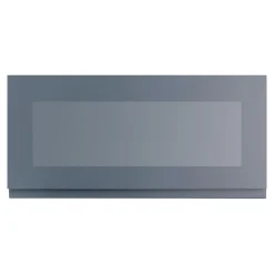 Qubik Fronty Przeszklone^Przeszklony front drzwi PIANO PLUS 80x38,1 szary stalowy mat