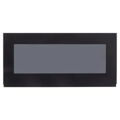 Qubik Przeszklony front drzwi PIANO PLUS 80x38,1 czarny mat