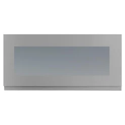 Discount Qubik Przeszklony front drzwi PIANO 80x38,1 szary mat