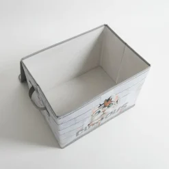 New inny Pudło do przechowywania szare 37x27x26 cm