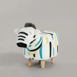 Sale Puf kolorowy zebra TREMY