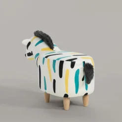 Sale Puf kolorowy zebra TREMY