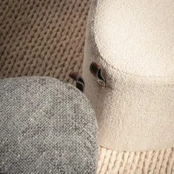 inny Pufy I Podnóżki^Puf mały serce szary ILLON