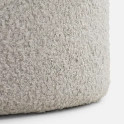 New inny Puf okrągły boucle jasnoszary IQOMO