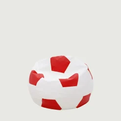 Dzieci Pufy Dla Dzieci|Pufy I Podnóżki^Puf piłka biało-czerwony SPORT L