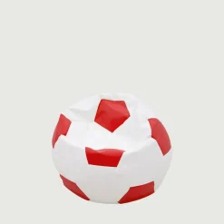 Dzieci Pufy Dla Dzieci|Pufy I Podnóżki^Puf piłka biało-czerwony SPORT L