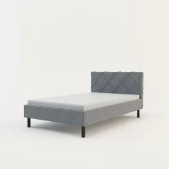 Łóżka Tapicerowane|Łóżka^Rama łóżka szara BASIC ALBERTO 120x200 cm