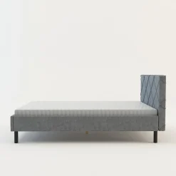 Łóżka Tapicerowane|Łóżka^Rama łóżka szara BASIC ALBERTO 120x200 cm