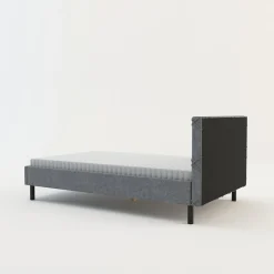 Łóżka Tapicerowane|Łóżka^Rama łóżka szara BASIC ALBERTO 120x200 cm