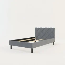 Łóżka Tapicerowane|Łóżka^Rama łóżka szara BASIC ALBERTO 120x200 cm