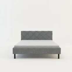 inny Łóżka^Rama łóżka szara BASIC ALBERTO 180x200 cm