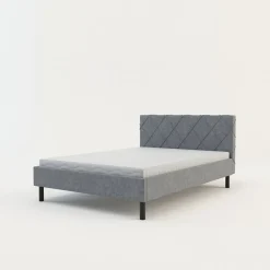 Łóżka Tapicerowane|Łóżka^Rama łóżka szara BASIC ALBERTO 140x200 cm