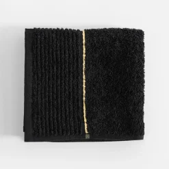 Hot inny Ręcznik bawełniany czarny GOLD NEW 30x50 cm