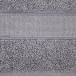 Outlet Eurofirany Ręcznik bawełniany do rąk srebrny LIANA 30x50 cm