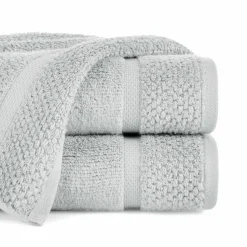 Discount Eurofirany Ręcznik bawełniany srebrny Vilia 70x140 cm