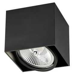 Outlet Zumaline Reflektor natynkowy 1-punktowy czarny BOX1 13,2x13,2 cm