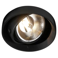 Best Zumaline Reflektor podtynkowy czarny ONEON o średnicy 16,6 cm