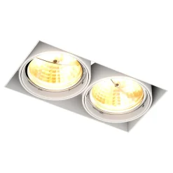 Outlet Zumaline Reflektor podtynkowy 2-punktowy biały ONEON DL - długość 30 cm