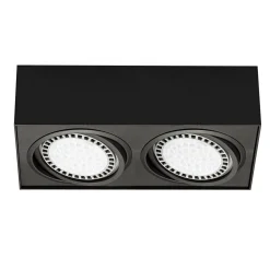 Outlet Zumaline Reflektor 2-punktowy natynkowy czarny BOXY CL 2