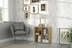 FORTE Szafki|Regały^Regał MAURO 72,7x72,8 cm dębowy