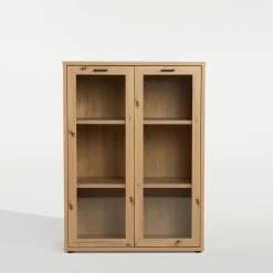 FORTE Szafki|Regały^Regał niski z witryną GOLDSBORO