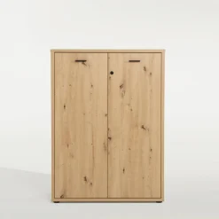 Outlet FORTE Regał niski zamykany na klucz GOLDSBORO