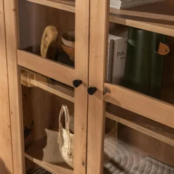 Hot inny Regał przeszklony BEN dąb artisan